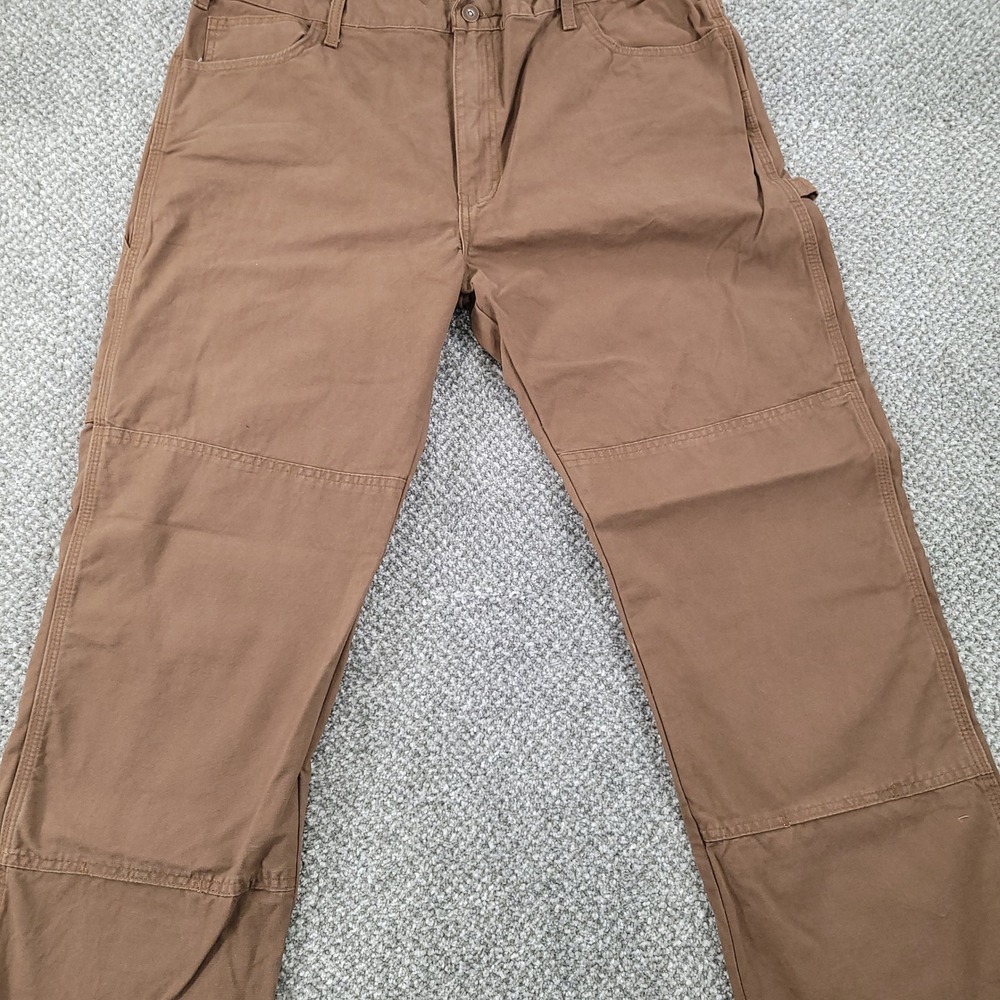 Dickies Mens Carpenter Duck Jean Brown Relaxed Fit‎ Straight Leg 38x34 NWT - Picture 3 of 14